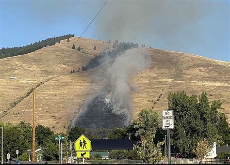 Fire Breaks Out On Missoulas Mt Sentinel