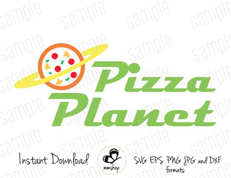 Pizza Planet - Toy Story - Cuttable Design Files | Toy story, Svg