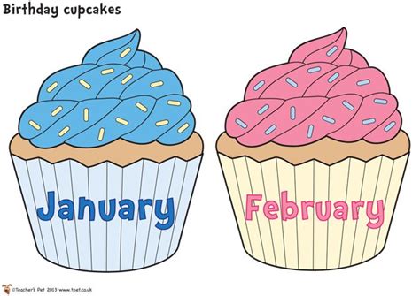Small Birthday Cupcakes Classroom Displays Pinterest Birthdays