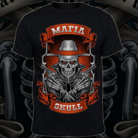 Mafia Skull Tee Shirt Design Tshirt Factory