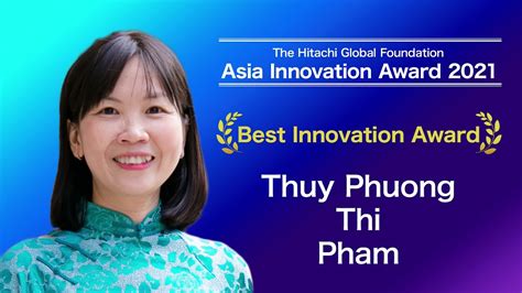 Hitachi Global Foundation Asia Innovation Award 2021 Best Innovation