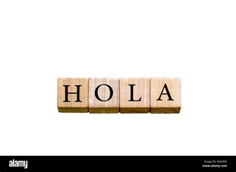 Word Hola Wooden Letters Fotos E Imágenes De Stock Alamy
