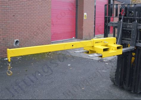 Fork Lift Truck Mounted Cross Beam Jib Lifting Attachment Range From