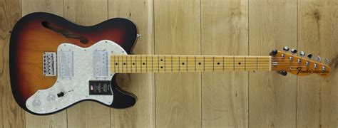 Fender American Vintage Ii 1972 Tele Thinline 3 Colour Sunburst V09756