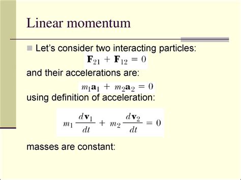 Work Energy And Power Conservation Of Energy Linear Momentum