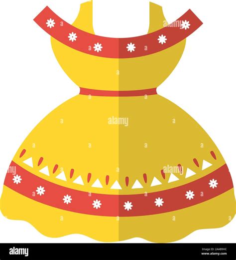 isolated mexican dress vector design stock vector image and art alamy