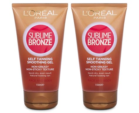 2 X Loréal Sublime Bronze Self Tanning Smoothing Gel 150ml Au