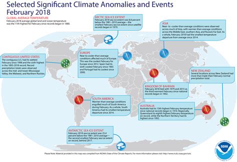 Global Climate Report February 2018 State Of The Climate National