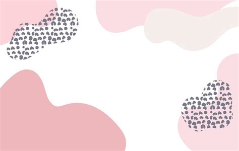 Pink Pastel Modern Organic Shapes Vector Background 675098
