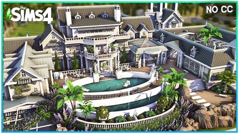 Sims 4 Massive Mansion W 9 Bedrooms Sims 4 Speed Build Kate