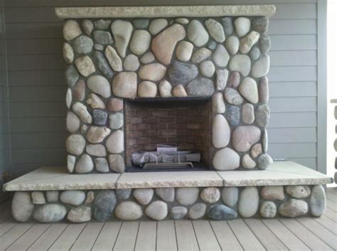 River Stone Fireplace Surround I Am Chris