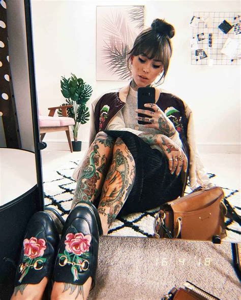 Tattooed Model And Fashion Blogger Sammi Jefcoate INKPPL Tattoed