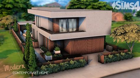 Modern Contemporary Home The Sims 4 No Cc Stop Motion Youtube