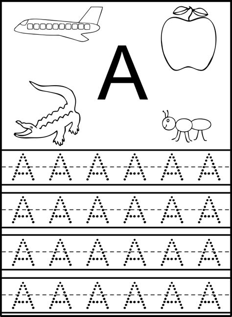 Letter A Template For Preschool Worksheets Worksheetscity
