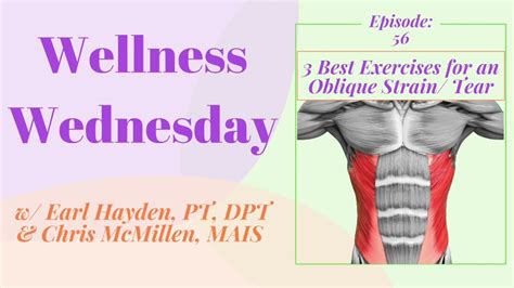 3 Best Exercises For An Oblique Strain Tear Wellness Wednesday 56