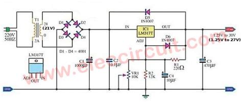 Step by step explanation of connection diagram and. Circuit-of-my-first-variable-dc-power-supply-1-2v-to-30v-1a-by-lm3171-600x255-1.jpg (600×255 ...