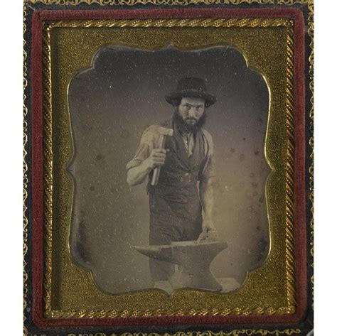 Occupational Portrait Of A Blacksmith With Hammer May 15 2009 Rago