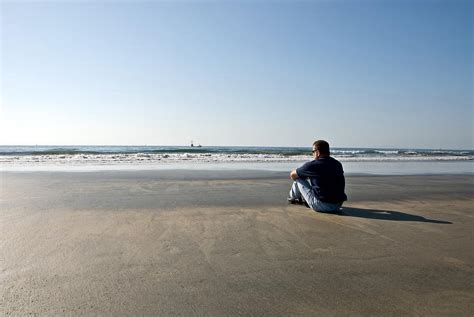 Man Alone On Beach Photograph By Joe Belanger