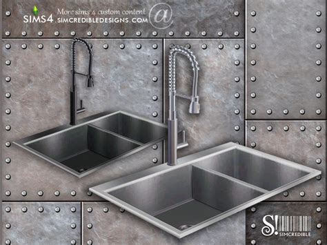 The Sims Resource Industrial Kitchen Sink