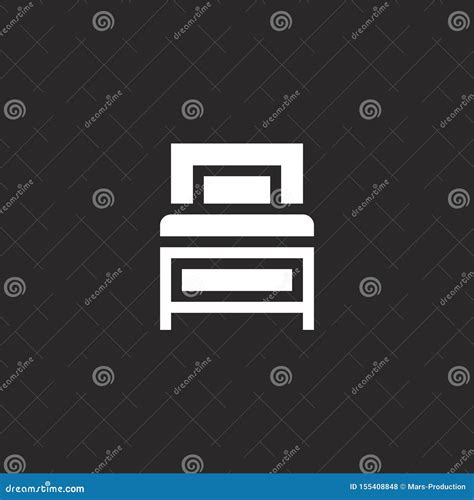 Single Bed Icon Filled Single Bed Icon For Website Design And Mobile