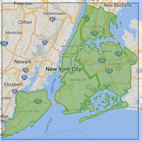 New York City Boundary Map Download Scientific Diagram