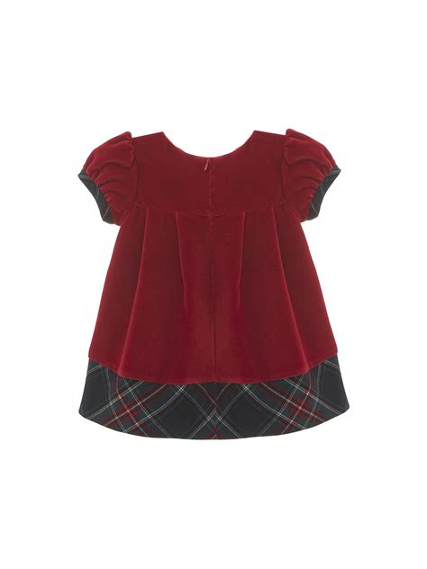 Babys Patachou Tartan Bow Dress Fenwick