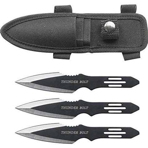 Perfect Point Rc 595 3 Thunder Bolt Throwing Knife Set With Three