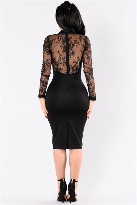 The Case Of Lace Dress Black Fashion Nova