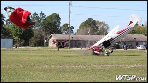 Photos Capture Plane Skydiver Colliding In Florida Cbs News