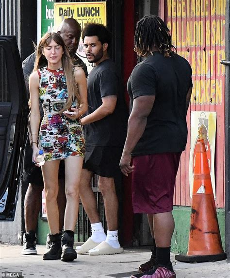 The Weeknd Wears All Black As He Steps Out For A Bite With Rumored