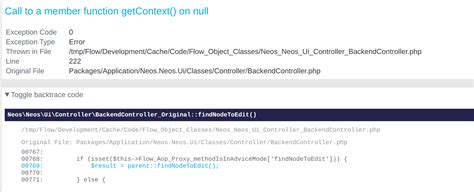 Better Errors Call To A Member Function Getcontext On Null Issue