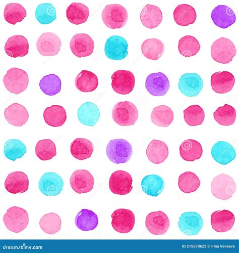 Set Of Watercolor Blobs Isolated On White Background Vector