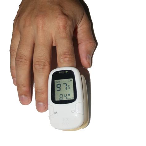 White Recording Fingertip Pulse Oximeter Monitor Pulse Oxygen