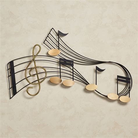 Rhythm Music Staff Metal Wall Sculpture