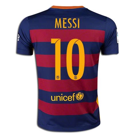 Nike Lionel Messi Barcelona Home Jersey 1516 Futbolista World
