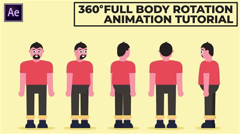 360 Degree Full Body Character Rotation In After Effects Tutorial Youtube