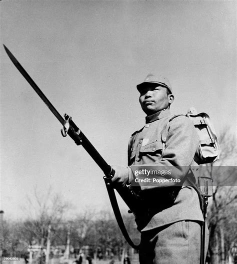 World War Ii Circa 1944 A Japanese Soldier Of The Imperial Japanese