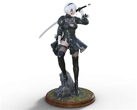 Stl File Nier Automata 2b Katana 3d Print・3d Printable Model To