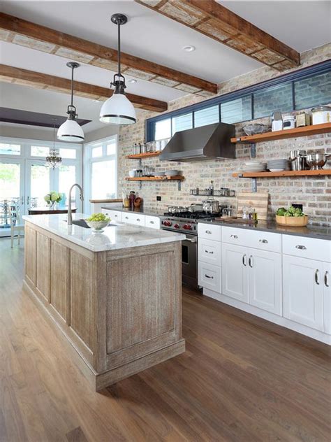 These kitchen backsplash ideas will introduce color, texture and pattern to your kitchen space in an instant. 20 Stunning Kitchens With Brick Backsplash For Pleasant ...