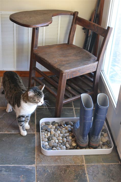 The cool diy idea caught on, apparently. Our Neck of the Woods: DIY Muddy Boot Tray