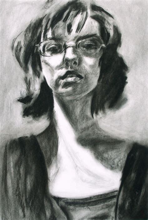 Self Portrait In Charcoal By Lachwen On Deviantart