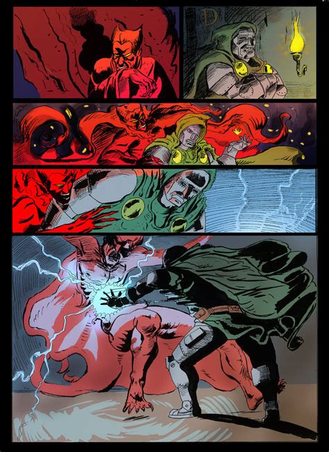 Dr Doom Vs Mephisto By The Sketchman On Deviantart