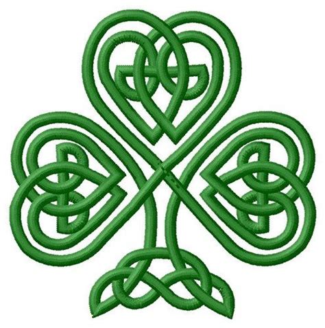 Knot Shamrock Embroidery Design Celtic Quilt Celtic Knot Designs