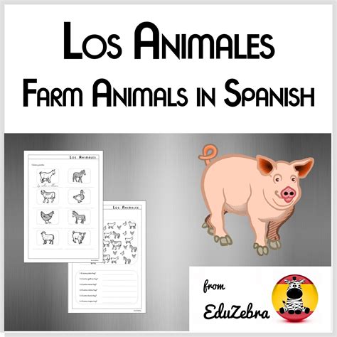 Farm Animals In Spanish Los Animales De La Granja Spanish For Kids