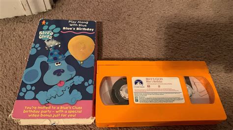 Opening To Blues Clues Blues Birthday 1998 Vhs 2000 Reprint Youtube