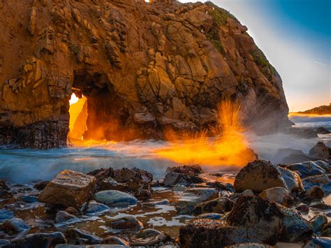 Big Sur Keyhole Rock Sunset California Fine Art Landscape Flickr
