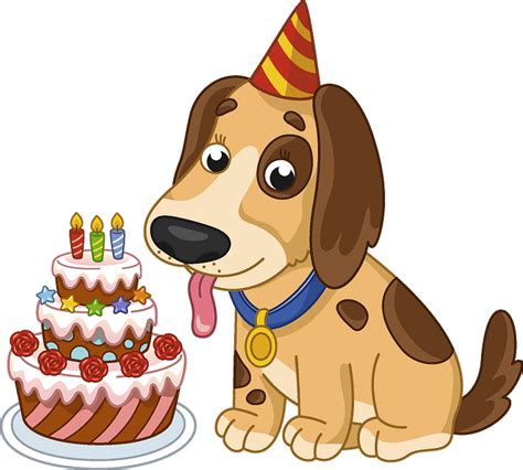 Birthday dog clipart. Free download transparent .PNG | Creazilla gambar png