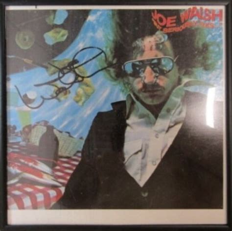 Joe Walsh 💽 Lp Autograph But Seriously Folks Vinyl Album Signed