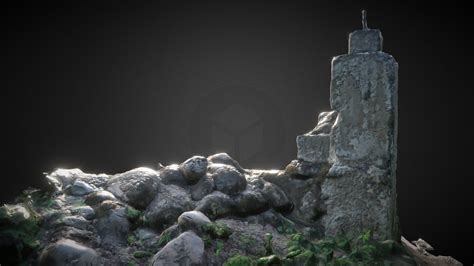 Aged Stone Pillar Download Free 3d Model By Kj3987 3e9e748 Sketchfab