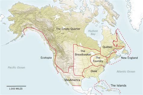 Nine Nations Of North America 30 Years Later